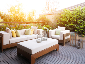 patio on back of house